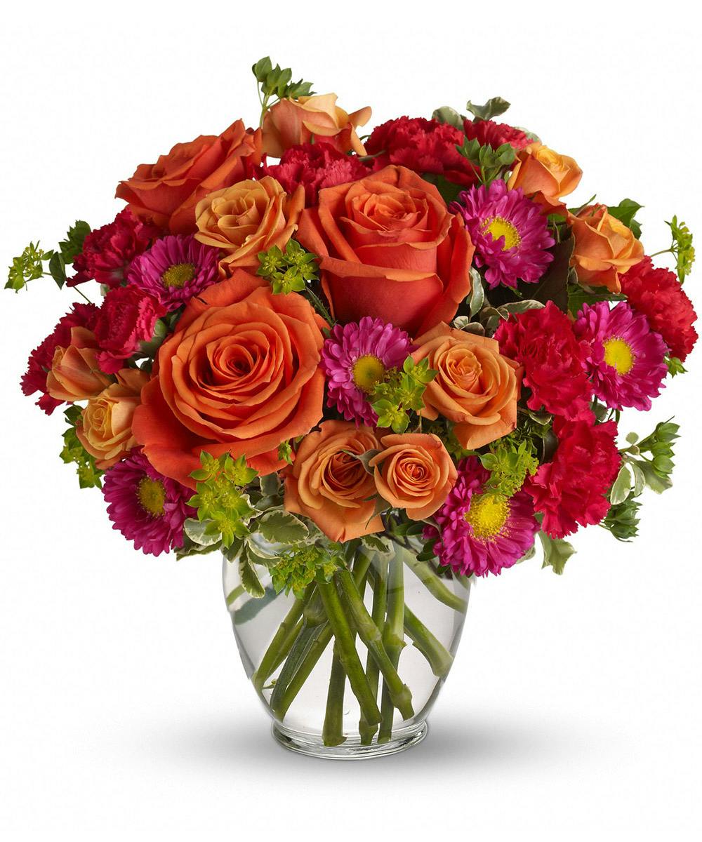 Download How Sweet It Is Orange & Pink Roses | Flowers by Leslie Portsmouth NH