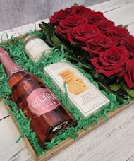 Wine & Roses Gift Crate