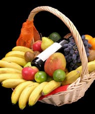 Large Fruit and Wine Basket